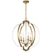 Myhouse Lighting Kichler - 42138NBR - Four Light Foyer Pendant - Voleta - Natural Brass