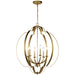 Myhouse Lighting Kichler - 42139NBR - Six Light Foyer Chandelier - Voleta - Natural Brass