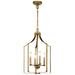 Myhouse Lighting Kichler - 42496NBR - Four Light Mini Chandelier - Morrigan - Natural Brass