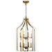 Myhouse Lighting Kichler - 42498NBR - Eight Light Foyer Chandelier - Morrigan - Natural Brass