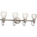 Myhouse Lighting Kichler - 45393NI - Four Light Bath - Greenbrier - Brushed Nickel