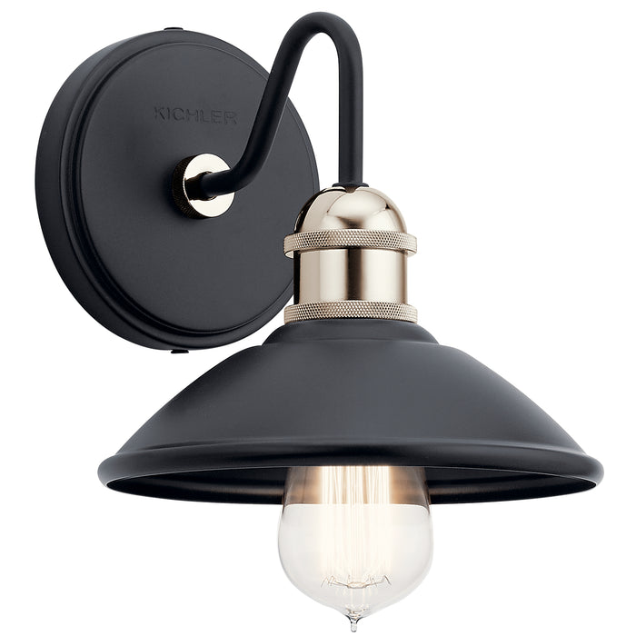 Myhouse Lighting Kichler - 45943BK - One Light Wall Sconce - Clyde - Black