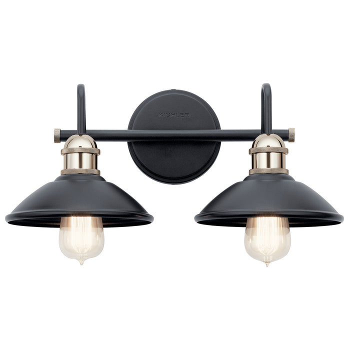 Myhouse Lighting Kichler - 45944BK - Two Light Bath - Clyde - Black