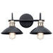 Myhouse Lighting Kichler - 45944BK - Two Light Bath - Clyde - Black