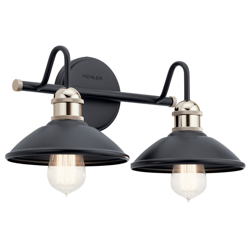 Myhouse Lighting Kichler - 45944BK - Two Light Bath - Clyde - Black