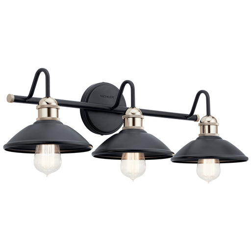 Myhouse Lighting Kichler - 45945BK - Three Light Bath - Clyde - Black