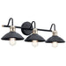 Myhouse Lighting Kichler - 45945BK - Three Light Bath - Clyde - Black