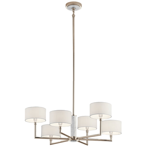 Myhouse Lighting Kichler - 52052PN - Six Light Chandelier - Laurent - Polished Nickel