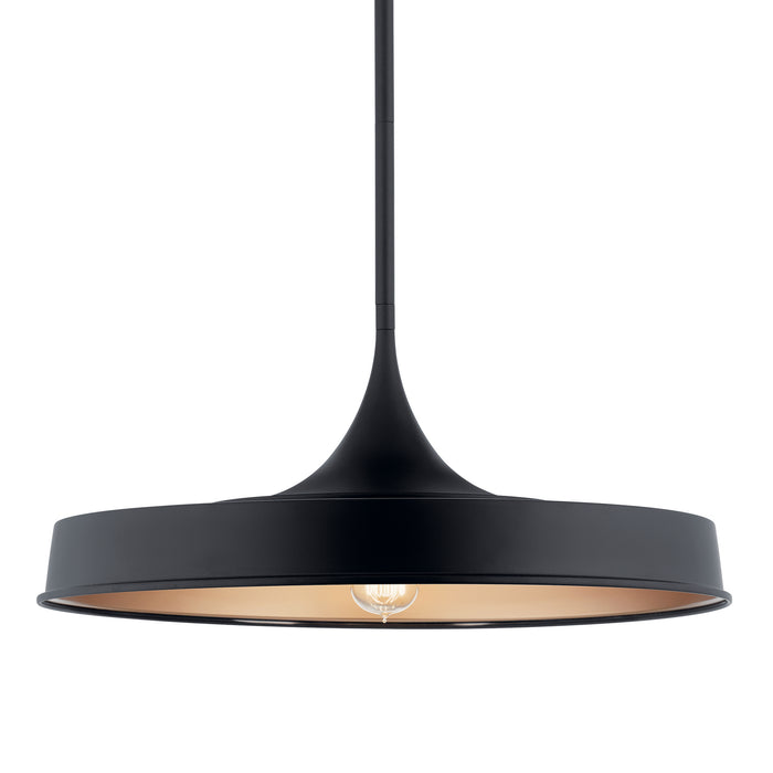 Myhouse Lighting Kichler - 52096BK - One Light Pendant/Semi Flush Mount - Elias - Black