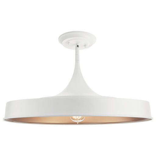 Myhouse Lighting Kichler - 52096WH - One Light Pendant/Semi Flush Mount - Elias - White