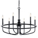 Myhouse Lighting Kichler - 52304BK - Six Light Chandelier - Capitol Hill - Black