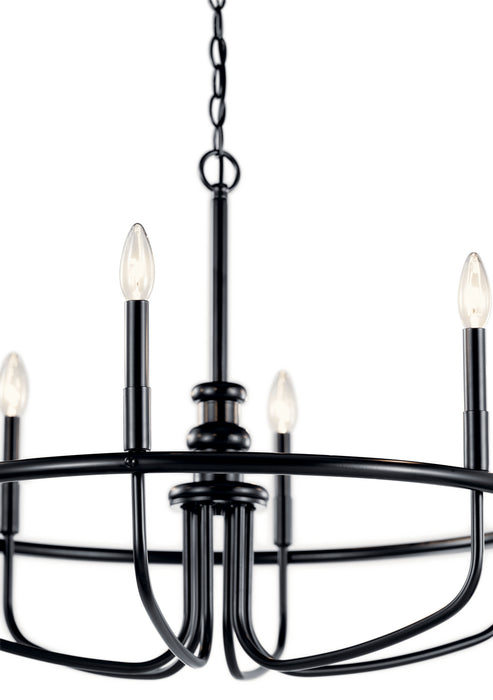 Myhouse Lighting Kichler - 52304BK - Six Light Chandelier - Capitol Hill - Black