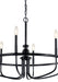 Myhouse Lighting Kichler - 52304BK - Six Light Chandelier - Capitol Hill - Black