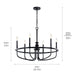 Myhouse Lighting Kichler - 52304BK - Six Light Chandelier - Capitol Hill - Black