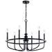 Myhouse Lighting Kichler - 52304BK - Six Light Chandelier - Capitol Hill - Black