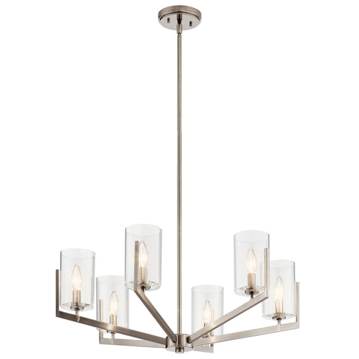 Myhouse Lighting Kichler - 52314CLP - Six Light Chandelier - Nye - Classic Pewter