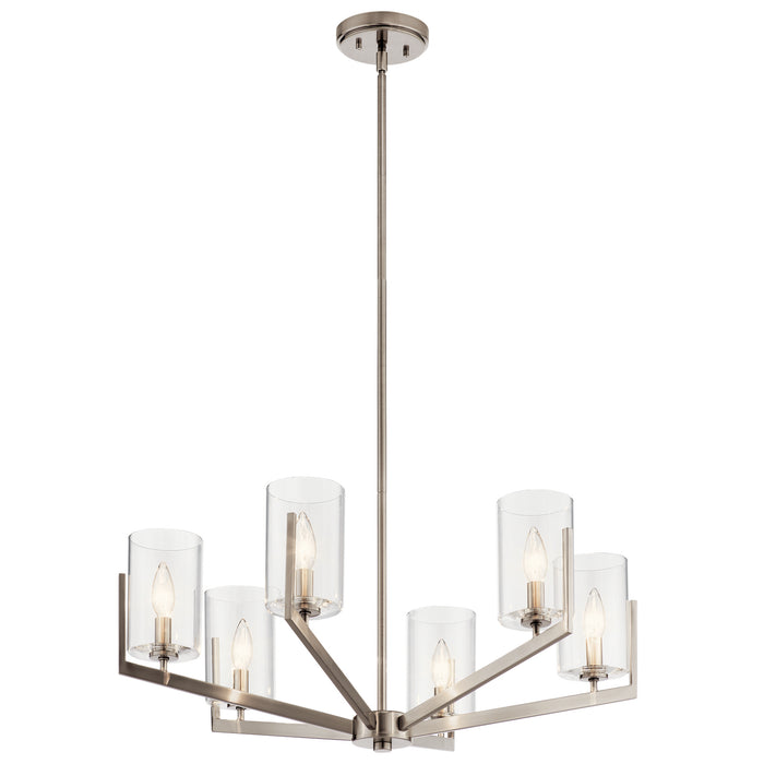 Myhouse Lighting Kichler - 52314CLP - Six Light Chandelier - Nye - Classic Pewter