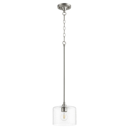 Myhouse Lighting Quorum - 3202-65 - One Light Pendant - Dakota - Satin Nickel