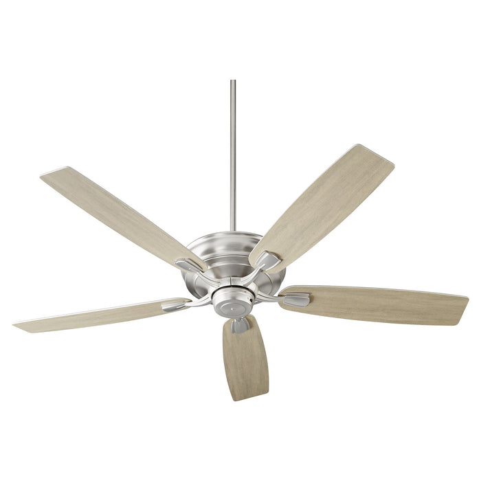 Myhouse Lighting Quorum - 50605-65 - 60"Ceiling Fan - Gamble - Satin Nickel