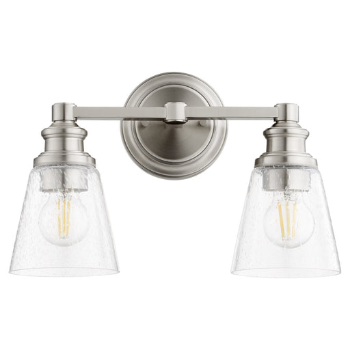 Myhouse Lighting Quorum - 509-2-65 - Two Light Wall Mount - Dunbar - Satin Nickel