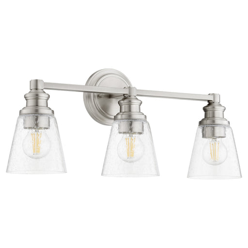 Myhouse Lighting Quorum - 509-3-65 - Three Light Vanity - Dunbar - Satin Nickel