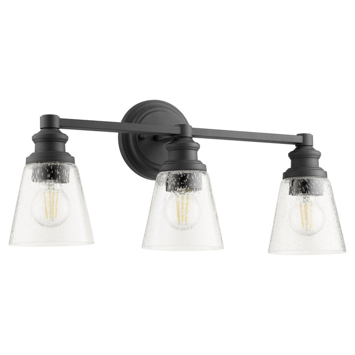 Myhouse Lighting Quorum - 509-3-69 - Three Light Vanity - Dunbar - Textured Black