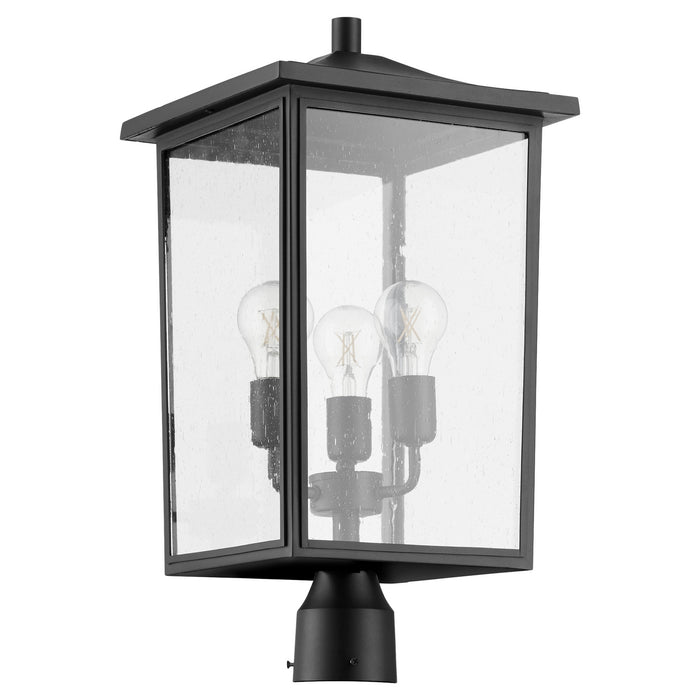 Myhouse Lighting Quorum - 724-11-69 - Three Light Post Mount - Riverside - Textured Black