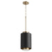 Myhouse Lighting Quorum - 8008-6980 - One Light Pendant - Cylinder Pendants - Textured Black