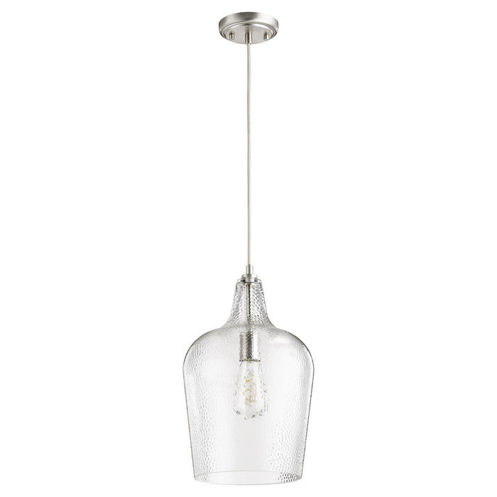 Myhouse Lighting Quorum - 8143-65 - One Light Pendant - 8143 Pendants - Satin Nickel