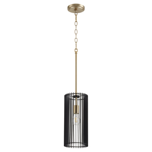 Myhouse Lighting Quorum - 817-1-80 - One Light Pendant - Finura - Aged Brass