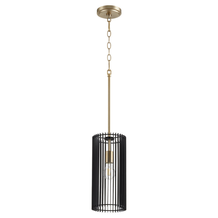 Myhouse Lighting Quorum - 817-1-80 - One Light Pendant - Finura - Aged Brass