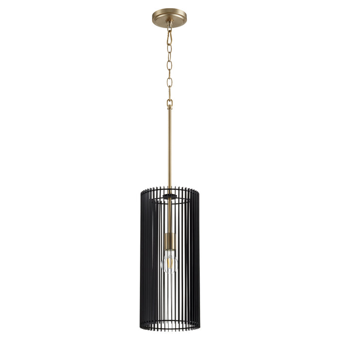 Myhouse Lighting Quorum - 818-1-80 - One Light Pendant - Finura - Aged Brass