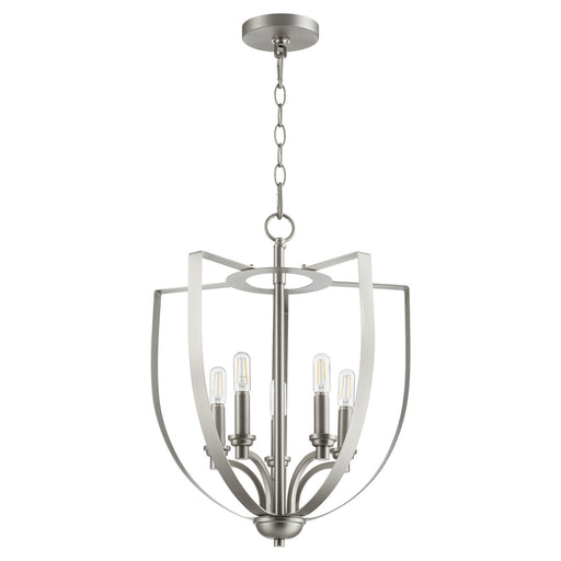 Myhouse Lighting Quorum - 8202-5-65 - Five Light Entry Pendant - Dakota - Satin Nickel