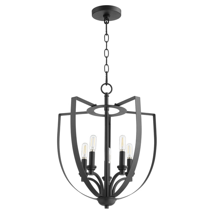 Myhouse Lighting Quorum - 8202-5-69 - Five Light Chandelier - Dakota - Textured Black