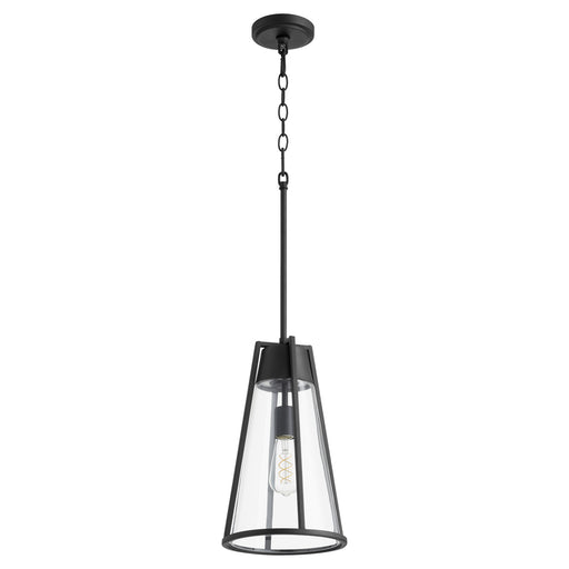 Myhouse Lighting Quorum - 826-69 - One Light Pendant - Pylon Pendants - Textured Black w/ Clear