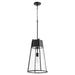 Myhouse Lighting Quorum - 828-69 - One Light Pendant - Pylon Pendants - Textured Black w/ Clear