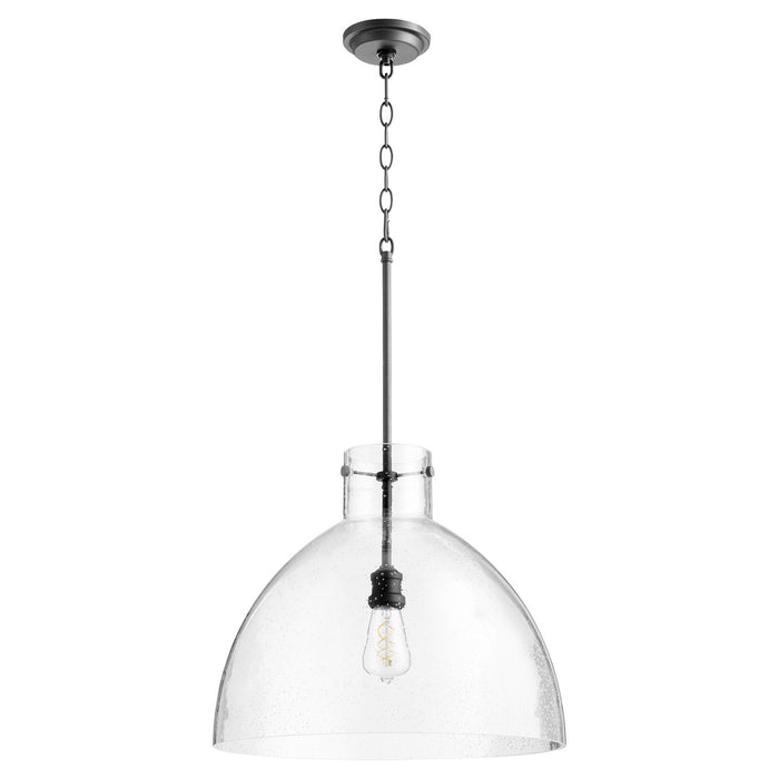 Myhouse Lighting Quorum - 8932-69 - One Light Pendant - 8932 Seeded Pendants - Textured Black