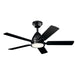 Myhouse Lighting Kichler - 330090SBK - 44"Ceiling Fan - Arvada - Satin Black