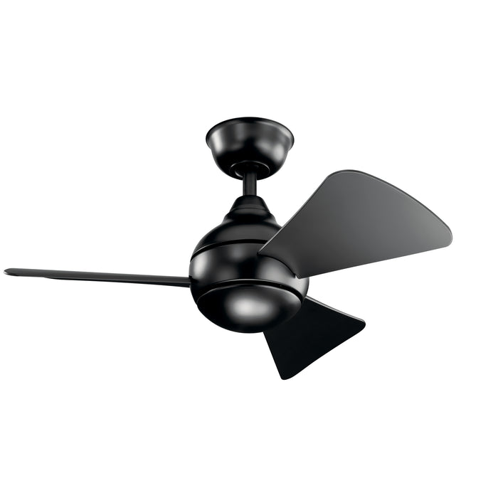 Myhouse Lighting Kichler - 330150SBK - 34"Ceiling Fan - Sola - Satin Black