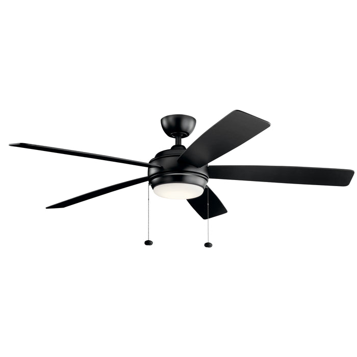 Myhouse Lighting Kichler - 330180SBK - 60"Ceiling Fan - Starkk - Satin Black