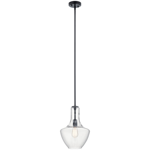 Myhouse Lighting Kichler - 42141BK - One Light Pendant - Everly - Black