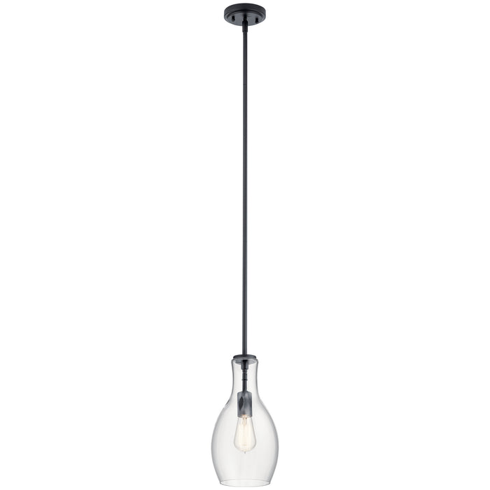 Myhouse Lighting Kichler - 42456BK - One Light Mini Pendant - Everly - Black