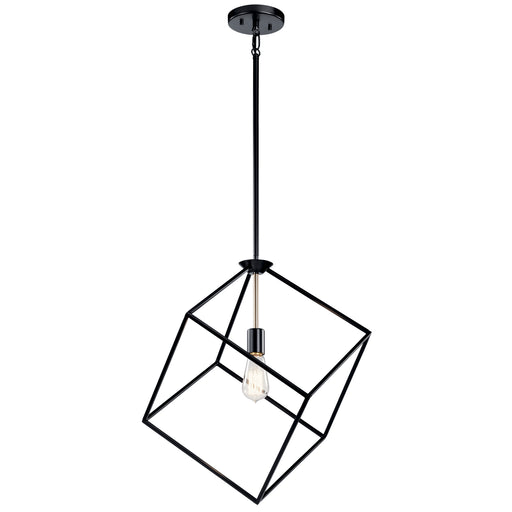 Myhouse Lighting Kichler - 42525BK - One Light Pendant - Cartone - Black