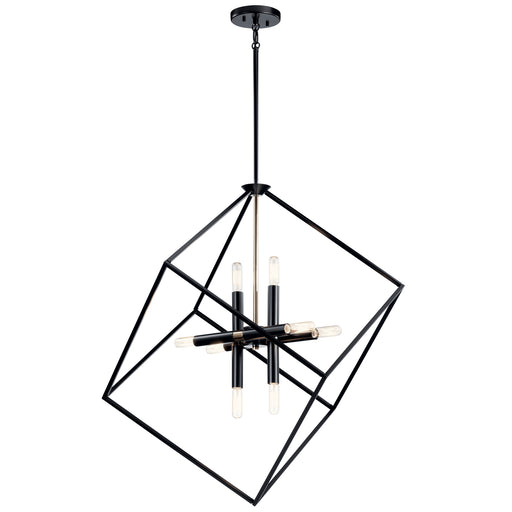 Myhouse Lighting Kichler - 42526BK - Eight Light Chandelier - Cartone - Black