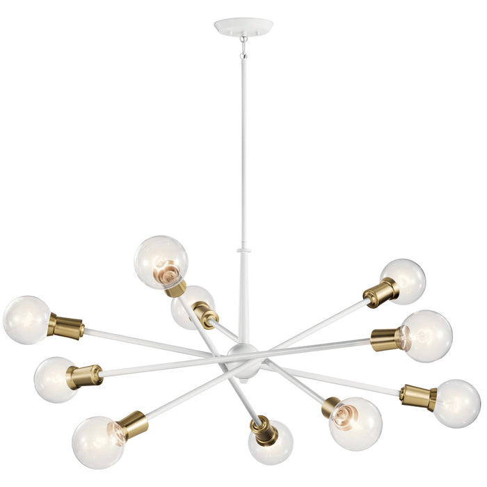 Myhouse Lighting Kichler - 43119WH - Ten Light Chandelier - Armstrong - White