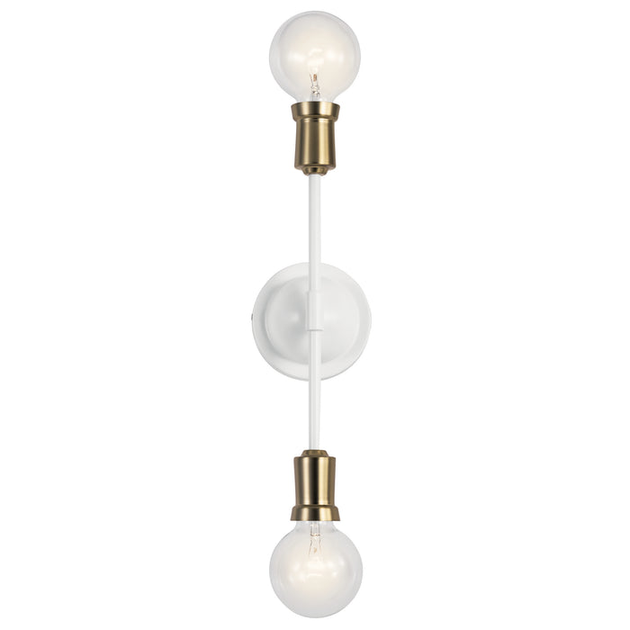 Myhouse Lighting Kichler - 43195WH - Two Light Wall Sconce - Armstrong - White