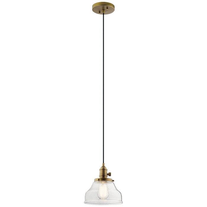 Myhouse Lighting Kichler - 43850NBR - One Light Mini Pendant - Avery - Natural Brass