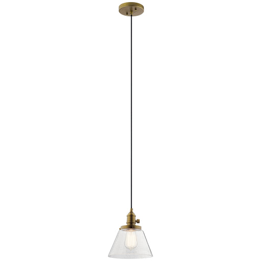 Myhouse Lighting Kichler - 43851NBR - One Light Pendant - Avery - Natural Brass