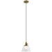 Myhouse Lighting Kichler - 43851NBR - One Light Pendant - Avery - Natural Brass