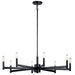 Myhouse Lighting Kichler - 43857BK - Eight Light Chandelier - Erzo - Black